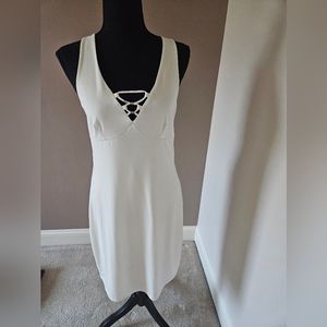 White back-out dress